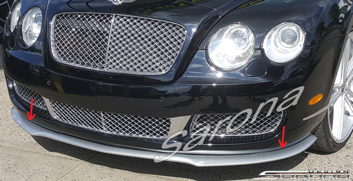 Custom Bentley GT  Coupe Front Add-on Lip (2005 - 2009) - $790.00 (Part #BT-022-FA)